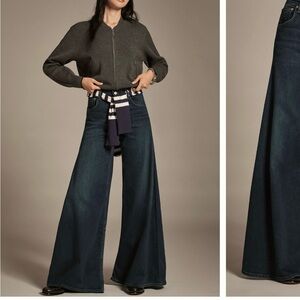 Women's Wide-Leg Blue Jeans